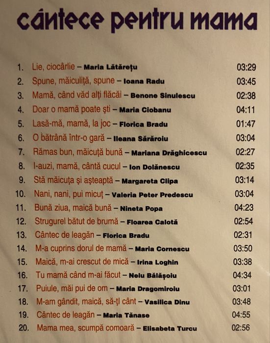 Colectie 16 CD-uri cu muzică populară, etno, tradițională românească