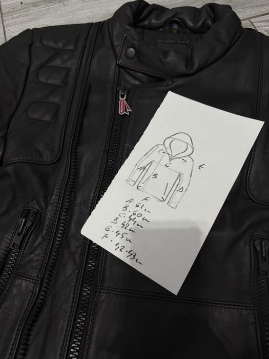 Geaca moto piele chopper Hein gericke cu întărituri