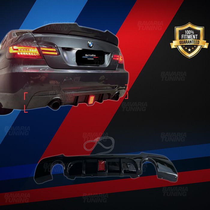 335 Оребрен Дифузьор с Ф1 стоп за BMW E92 E93