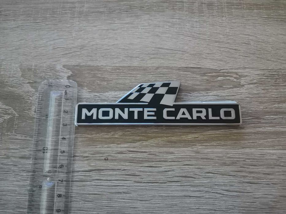 емблема Skoda Monte Carlo черно със сребристо
