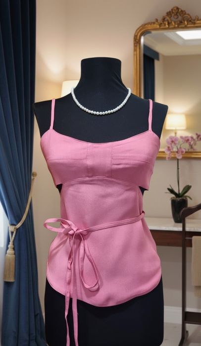 Top decupat roz elegant petrecut There Was