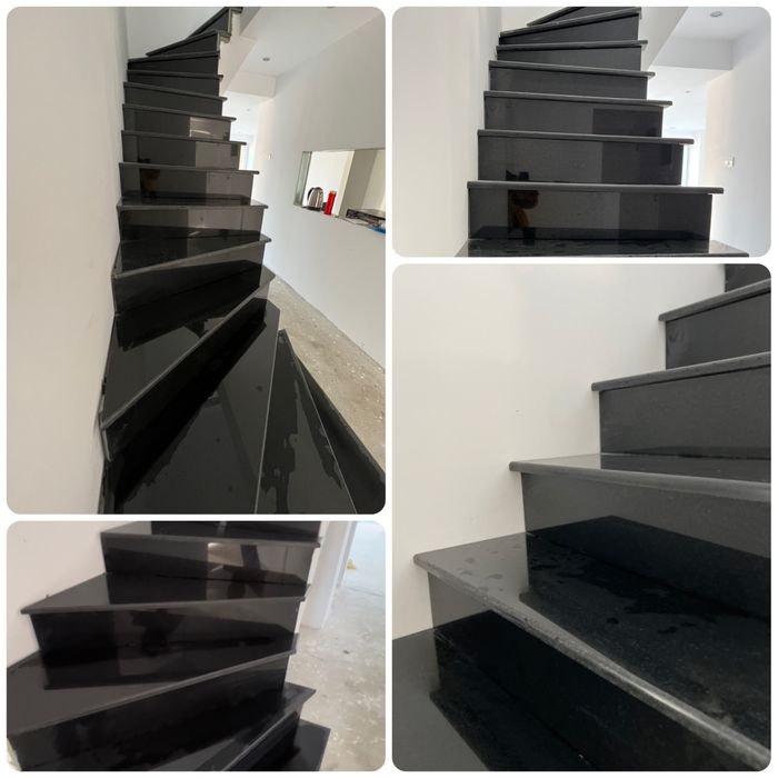 Scara Granit Negru Alb Craiova