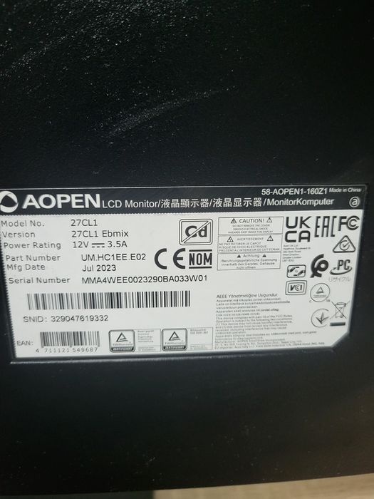Монитор Aopen 27'inch