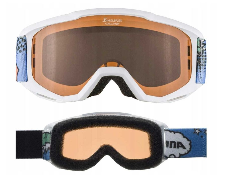 Комплект детски ски каски и очила Piney от Alpina 48-52, 360гр