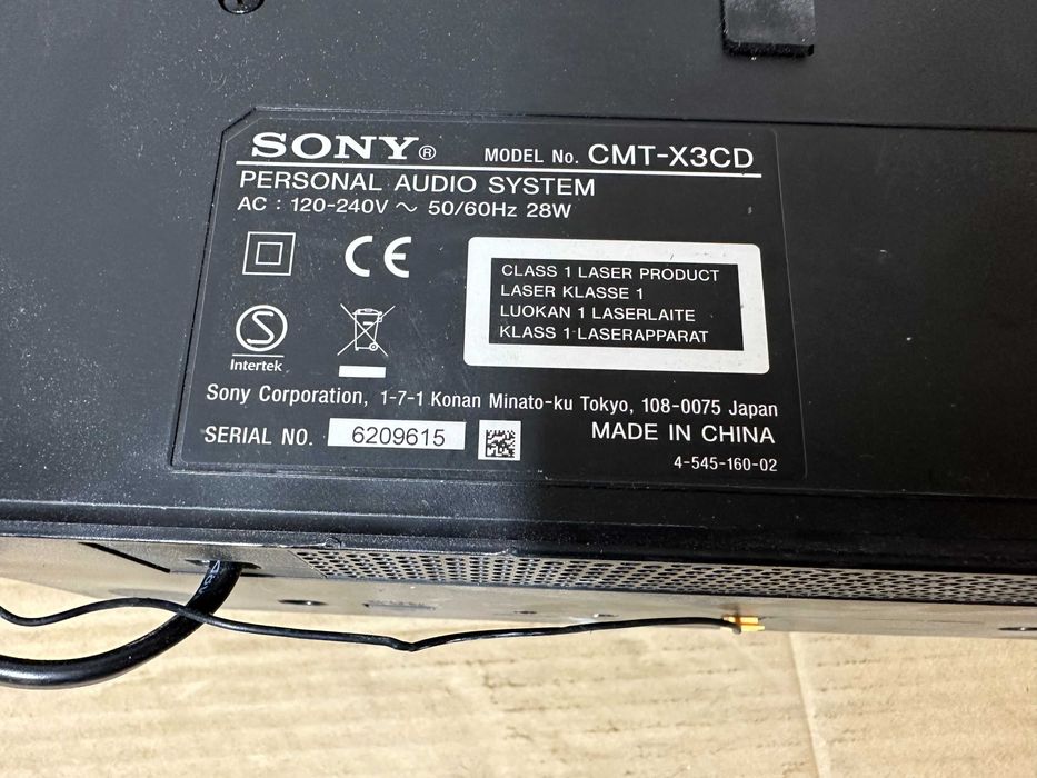 Аудио система - Sony CMT-X3CD