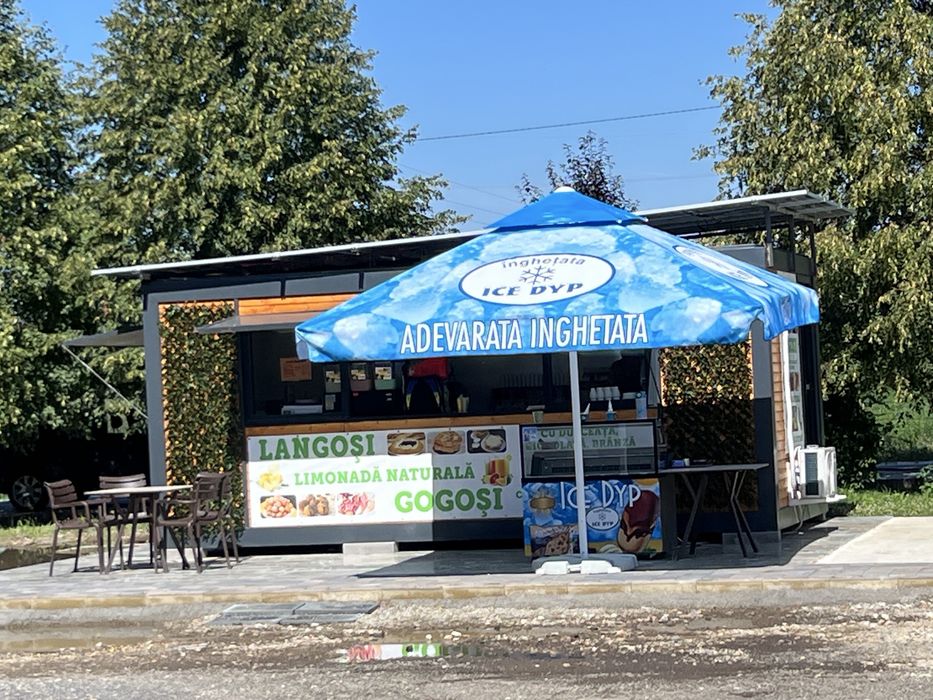 Container comercial 3x6 m – Food Truck / Fast-Food / Cofetărie – 7.500 €