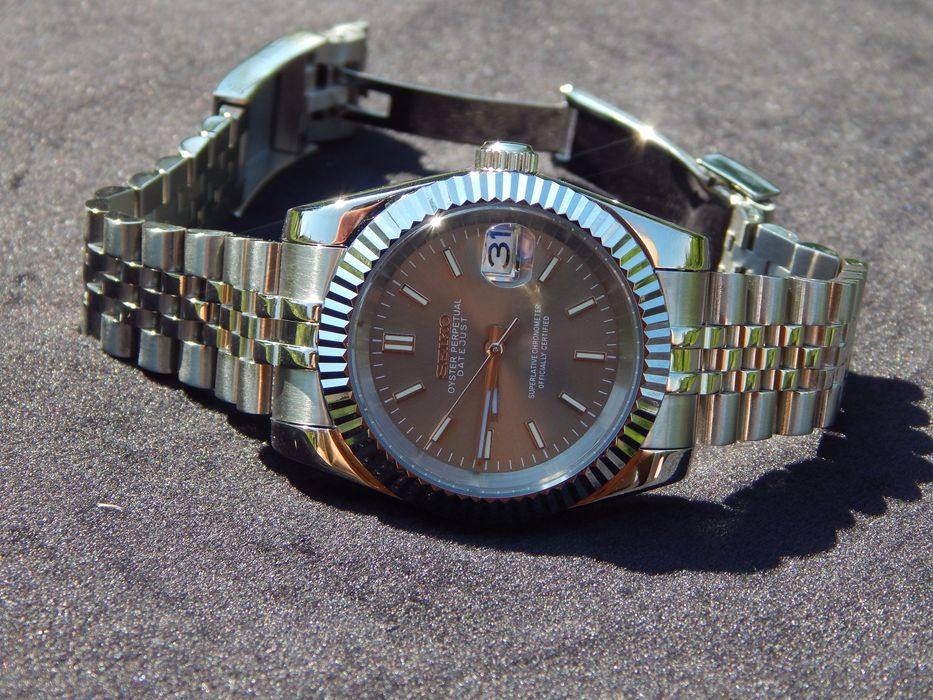 Seiko mod datejust 39mm