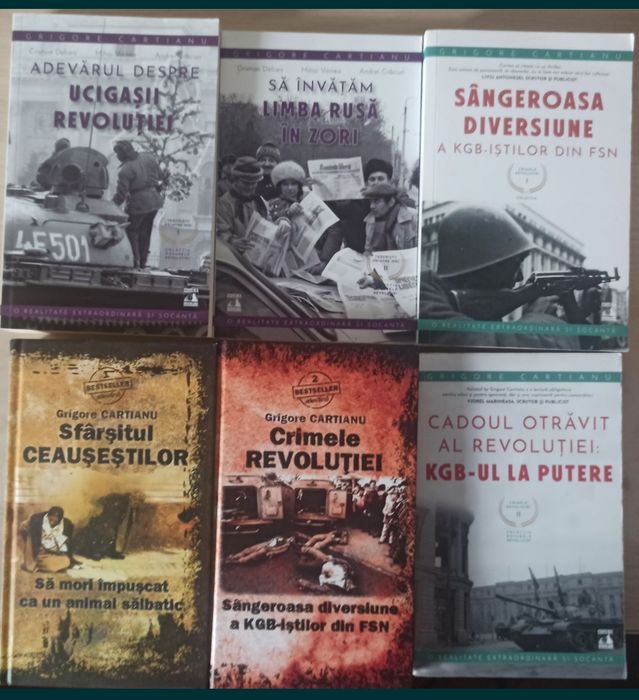 Pachet carti despre Revolutia Romana de Grigore Cartianu