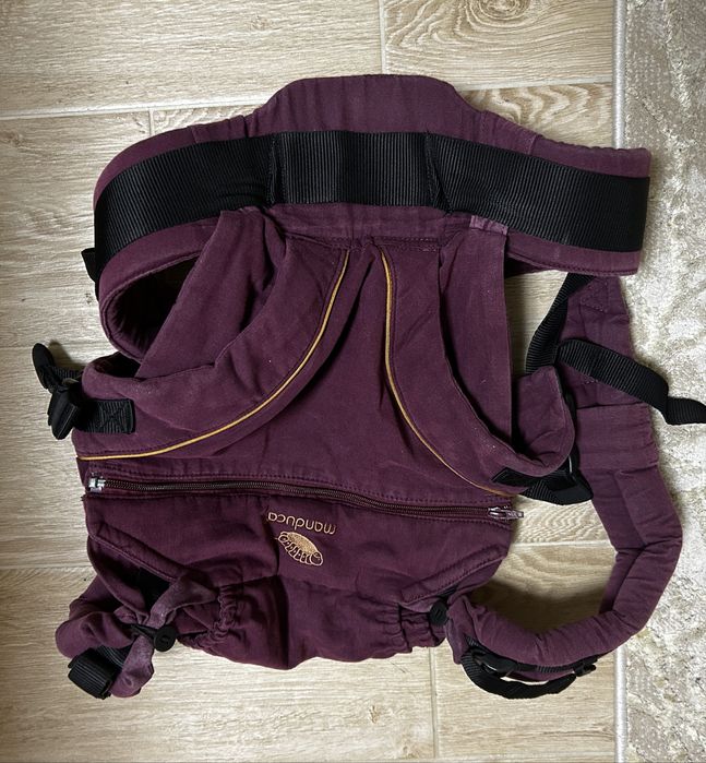 Marsupiu Manduca XT Denim Berry, pana la 20 kg, 3 pozitii