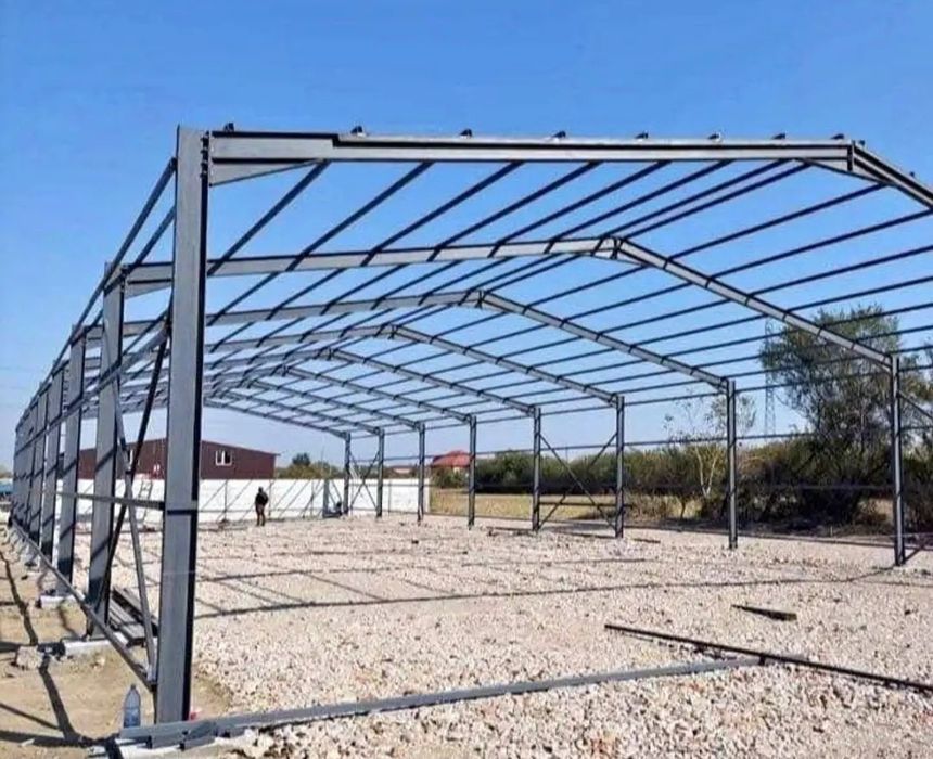Vand și construiesc o gama larga de hale sau structuri metalice noi ne