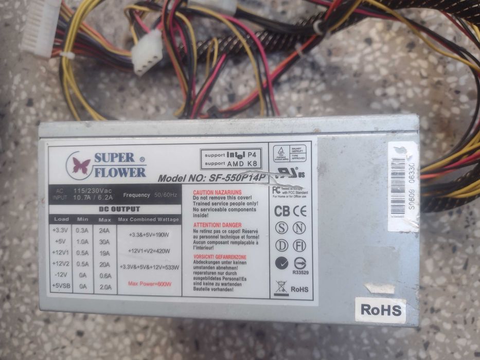 Захранващ блок (PSU) за настолен компютър – употребяван