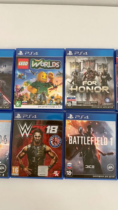 Продам оригинальные диски PS4 — разные игры