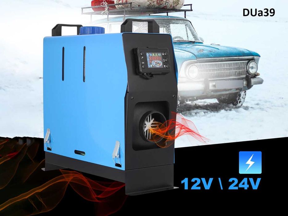 Puternic incalzitor diesel auto cu LCD ecran si telecomanda 12/24 V