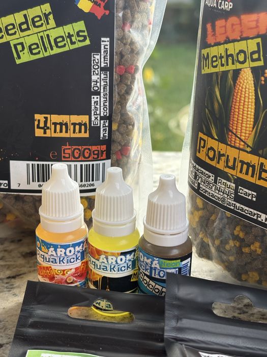 Nada pescuit, peleti pescuit, pop-up pescuit si aditiv