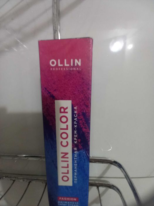 Ollin color перманентная синяя краска для волос