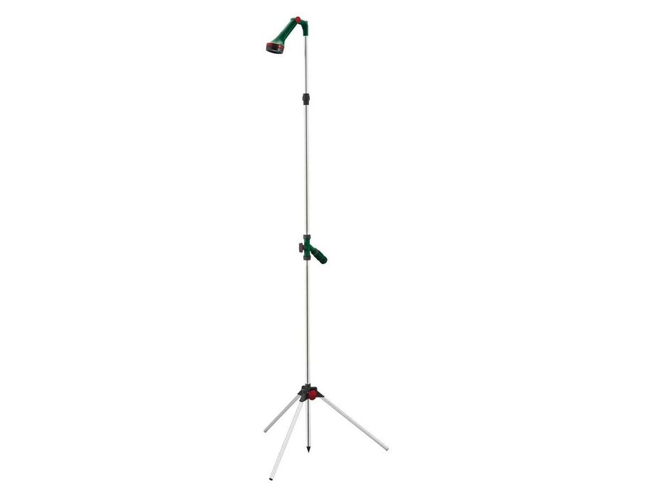 НОВИ! Градински душ с клин и триножник Parkside регулируем