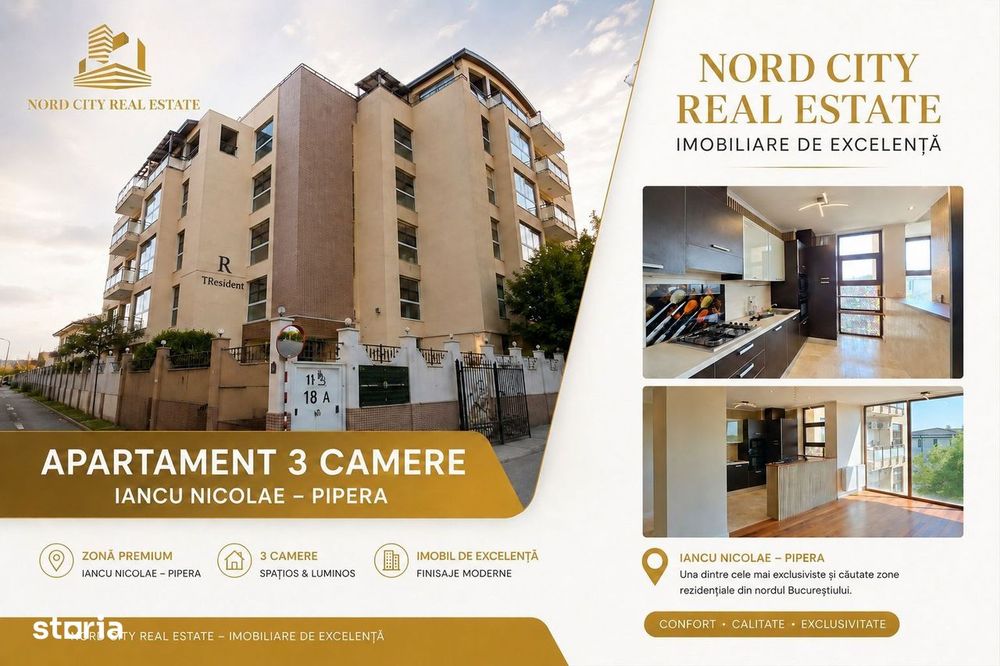 Pipera – Iancu Nicolae | 3 camere | 2 locuri parcare | TResident — fotografia 1