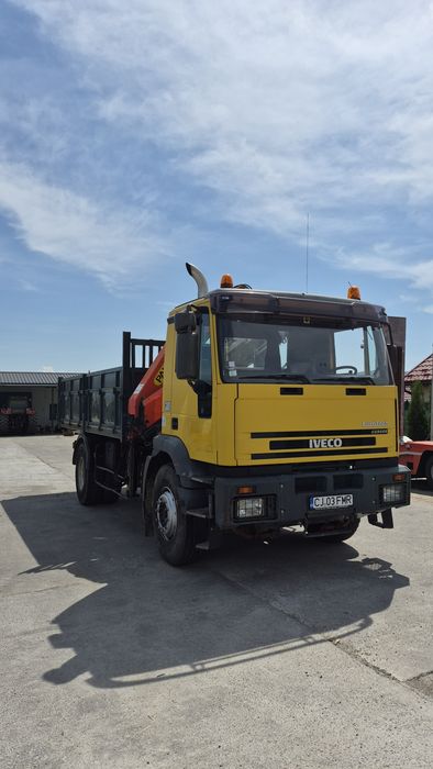 Iveco 190E31 basculabil cu macara