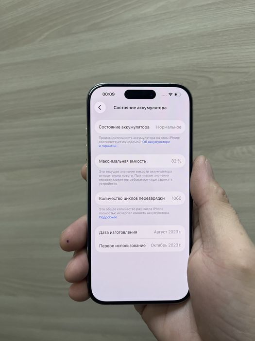 Айфон 15про память 128гб