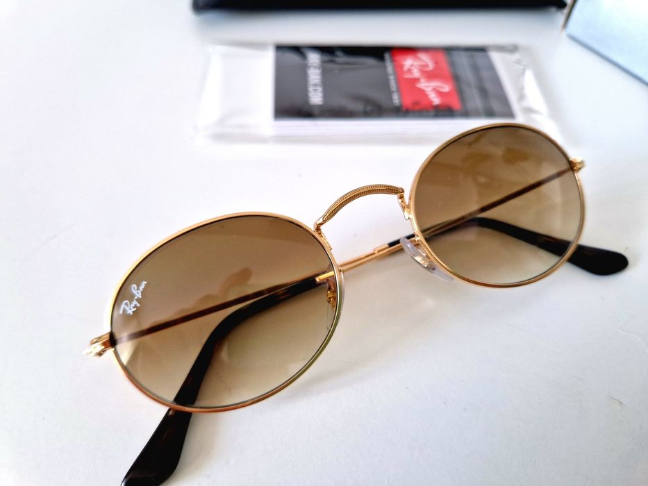 Ochelari de soare Ray Ban 3547, rama gold, noi
