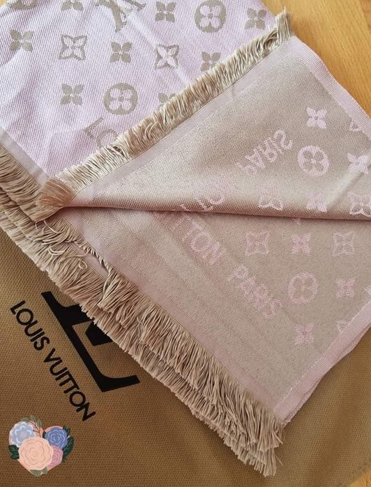 Esarfa/sal damă, doua fețe, material tip casmir, saculet, etichetă