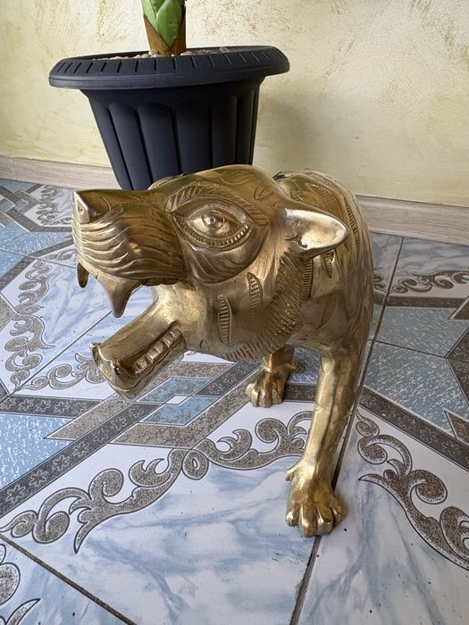Tigru Bronz  6Kg / 65Cm Antichitati