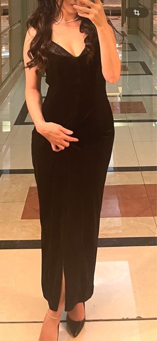 Платье бархатное корсет от zara