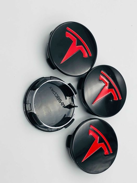 Capace Janta Compatibile TESLA 57 mm negru/rosu