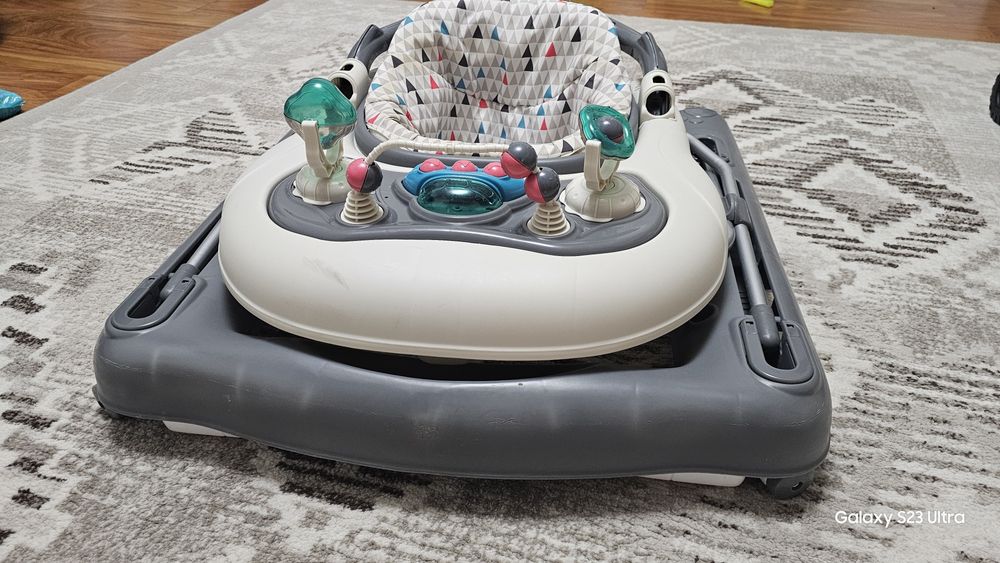 Premergator Babymoov Walker 2 în 1 - Zinc rotobil