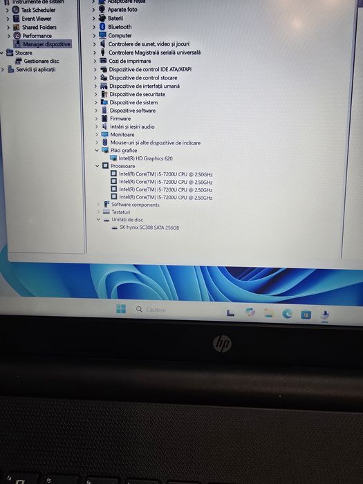 Diagnoza auto HP 250 G6,  i5-7200, ram 16gb, ssd 256gb, bat 4h