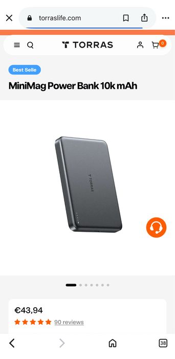 “Torras” MiniMag Power Bank 10000mAh