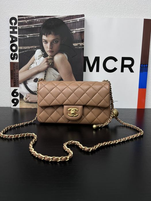 Geanta Chanel classic 20cm caramel, Premium