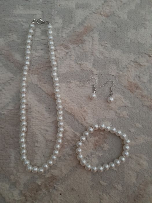 Набор колье браслет серьги