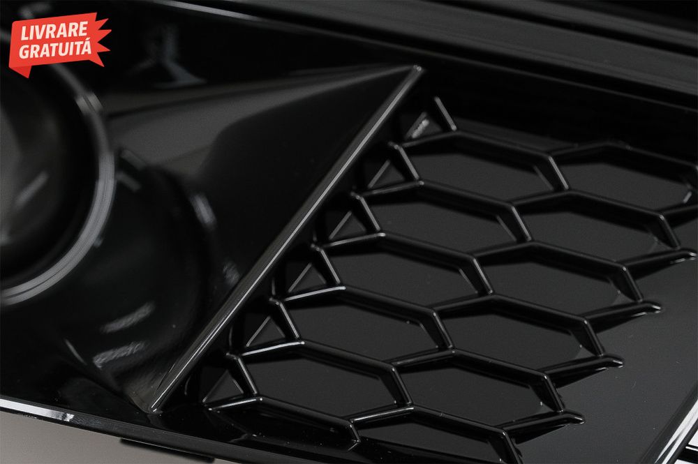 Grile Laterale Audi A4 B9 Sedan Avant (2016-2018) RS4 Design Negru