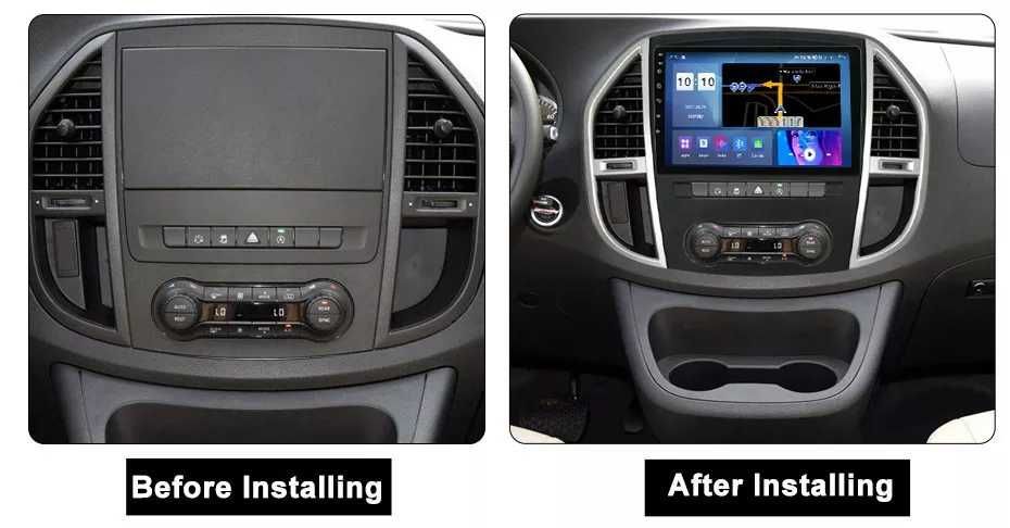 NAVIGATIE Android 14 Mercedes Vito 3 W447 1/8 Gb Waze CarPlay + CAMERA