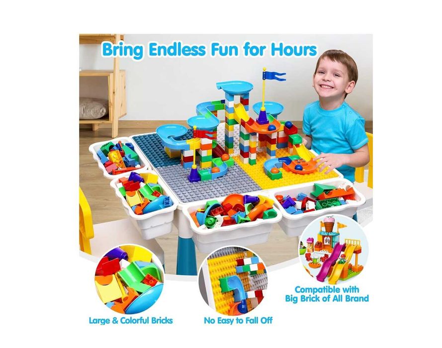 Лего стол с 2-мя стульями. Доставка бесплатно