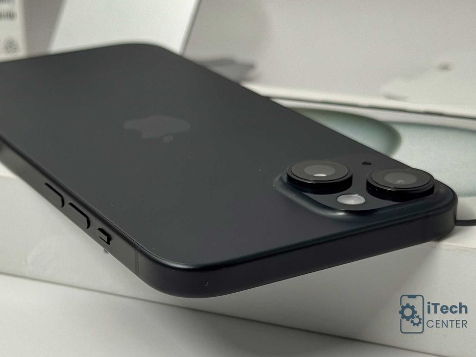 iPhone 15 Plus, 128GB, Black, НОВ, 100% батерия, 1г. ГАРАНЦИЯ!