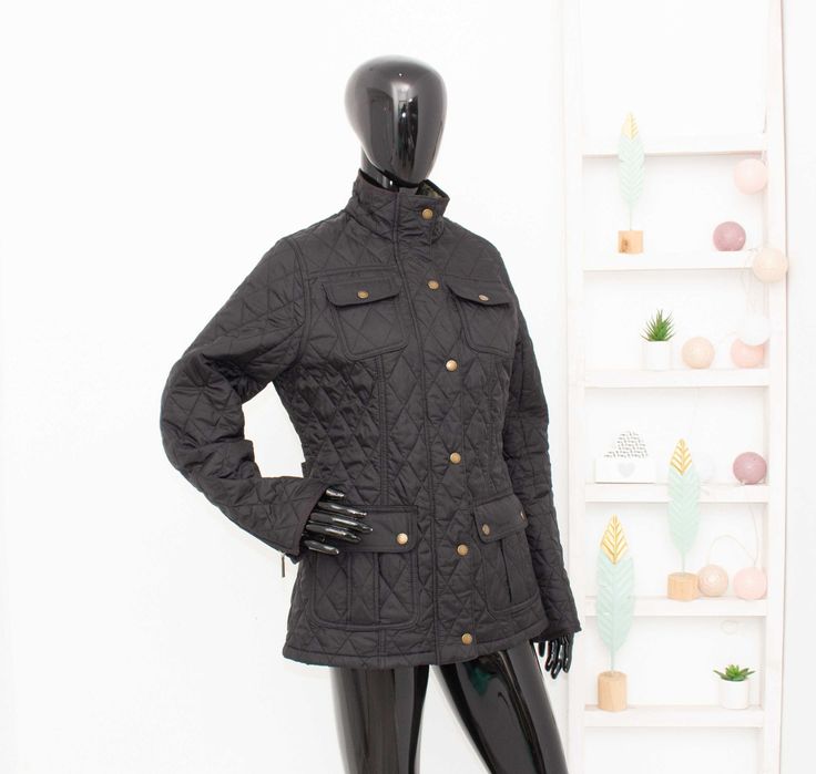 Barbour Ruskin Quilt William Morris дамско яке черно английско 40 M