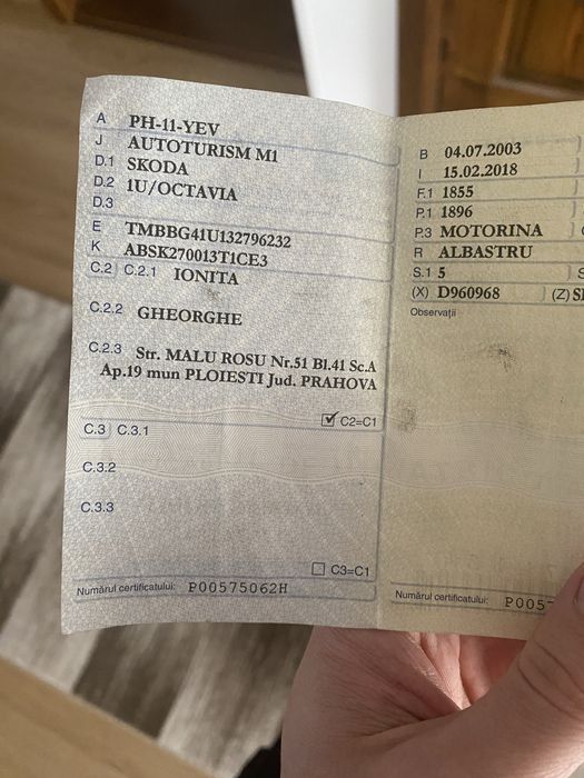 Vand Skoda Octavia Tour , An 2003