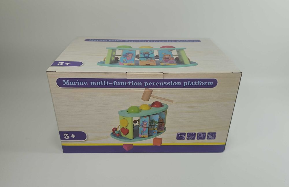 Ново! Дървена образователна и занимателна игра 4в1 всички дървени игри