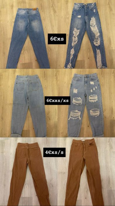 Дамски дънки-ххс/хс/с размери