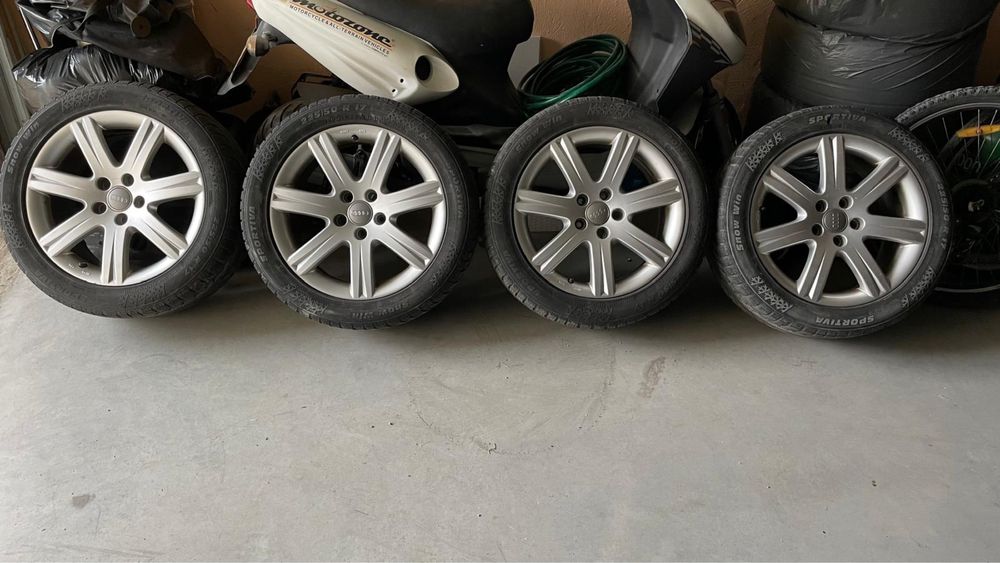 Jante originale Audi R17 ET42 5x112 A4 B8 A5 impecabile