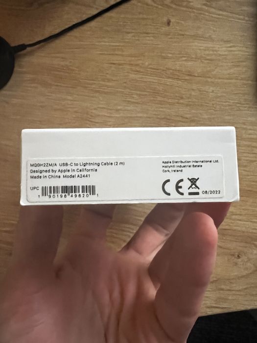 Cablu date Apple Lightning - USB-C 2m Alb Original