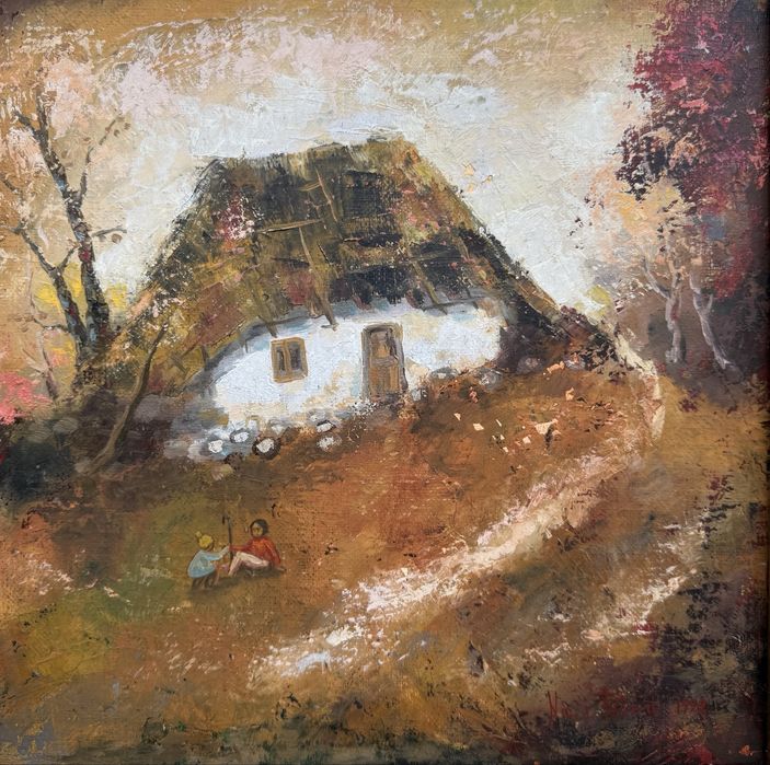 Tablou pictura “Casa taraneasca”