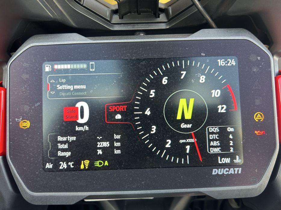Ducati Multistrada V4S (2022) - Akrapovic - Clear Clutch Cover - Impecabilă