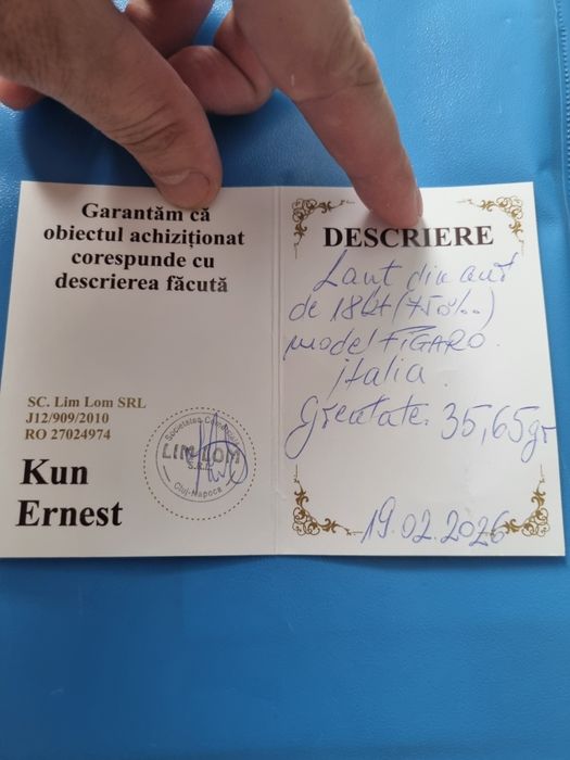 Lanț aur 18k figaro.