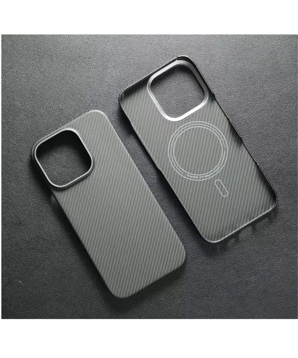 Iphone 13 14 15 16 PRO MAX Husa Real Fiber Carbon Woven Subtire