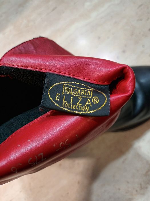 Черни боти, естествена кожа