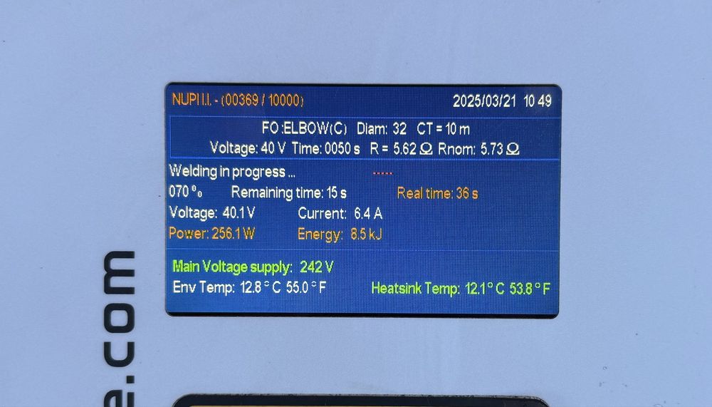 Aparat de sudura prin electrofuziune Nupi italian( Ritmo )cu aplicatie