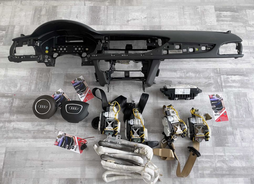 Audi A6 C7 plansa de bord kit airbag volan S line pasager set centuri